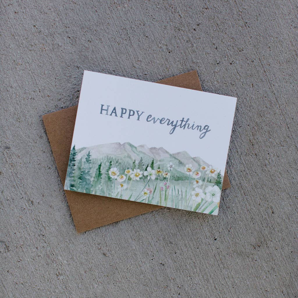 Happy Everything Mountain Greeting Card