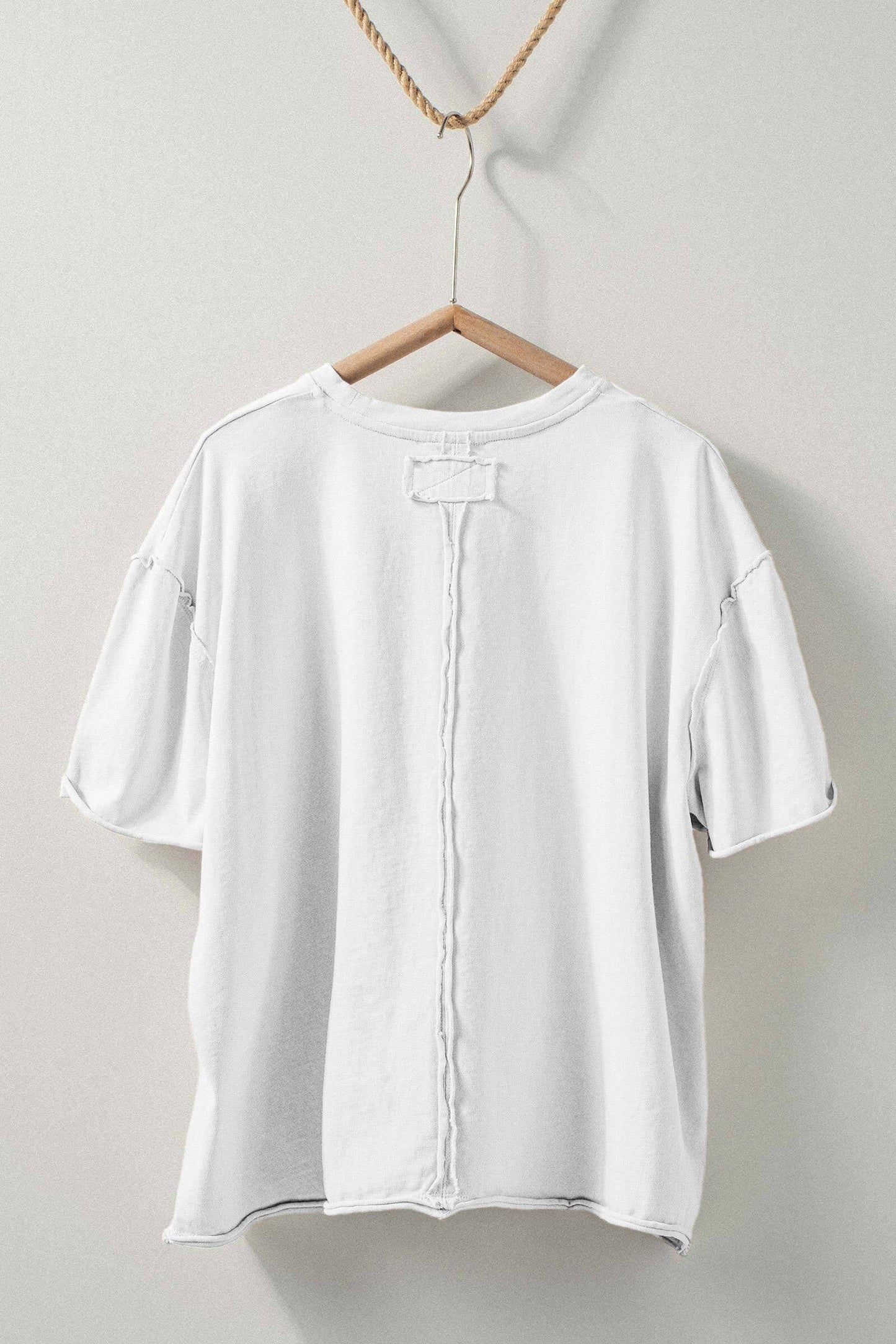 Boxy Oversized Cotton Crewneck Tee - 2 Color Options
