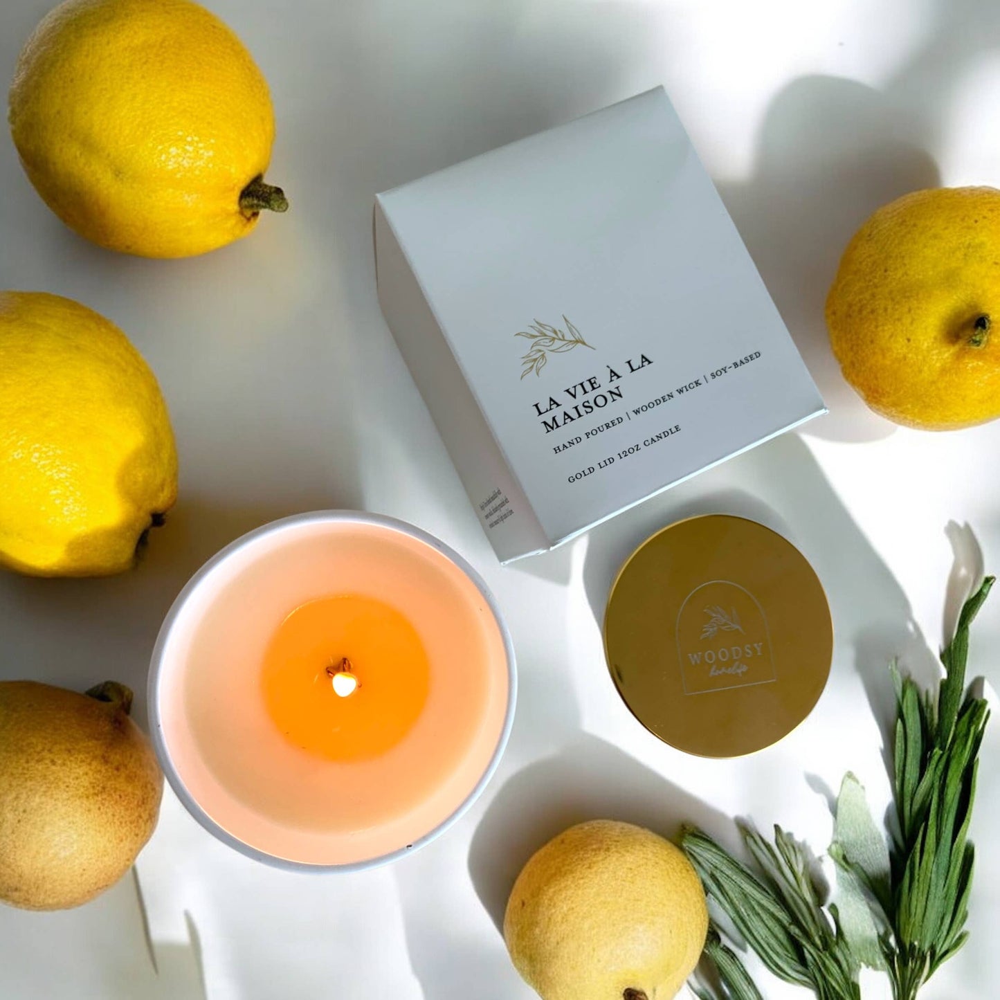 Home Life Citrus & Creamy Vanilla Crackling Candle
