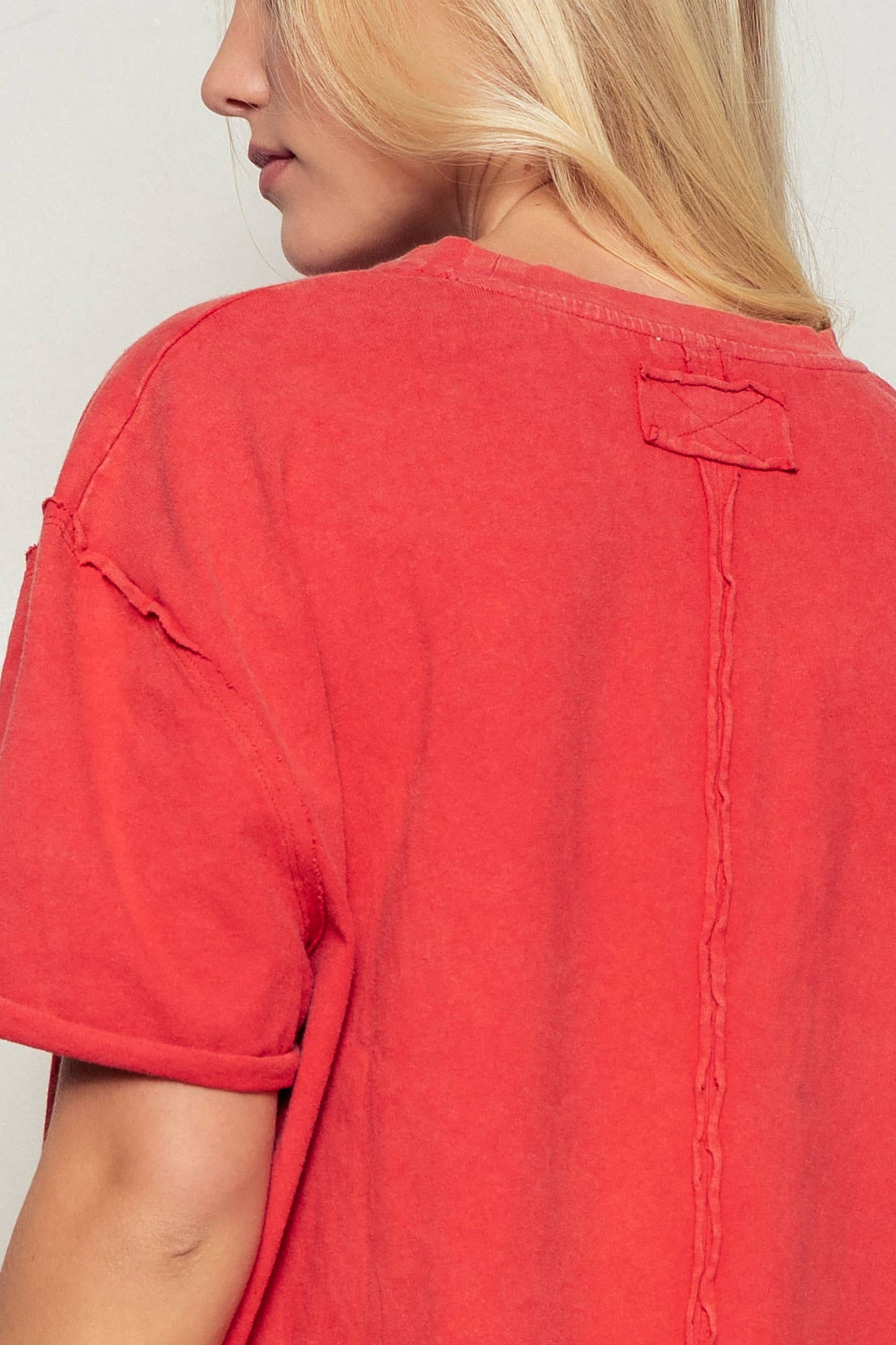 Boxy Oversized Cotton Crewneck Tee - 2 Color Options