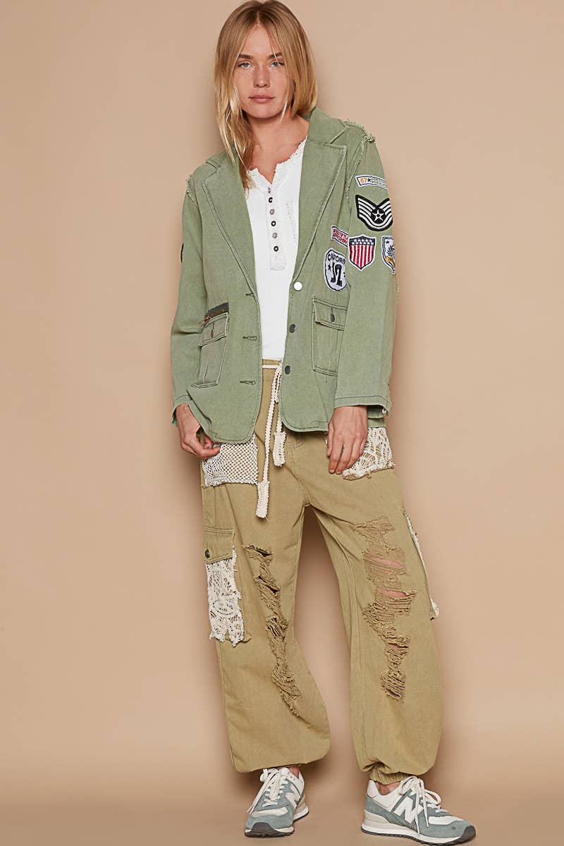 Patchwork Rebel Military Blaze