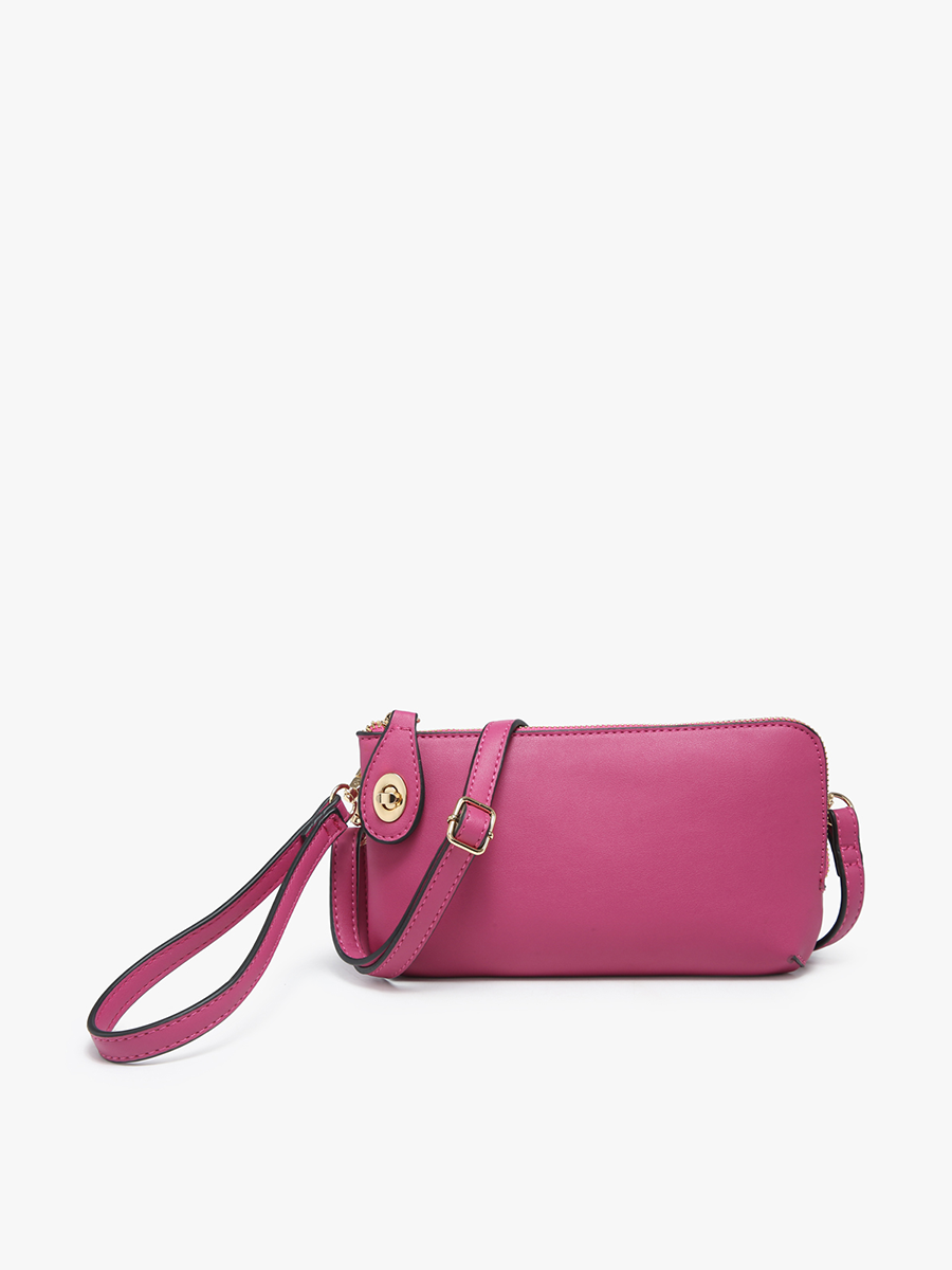 Kendall Twist Lock Crossbody/Wristlet Bag