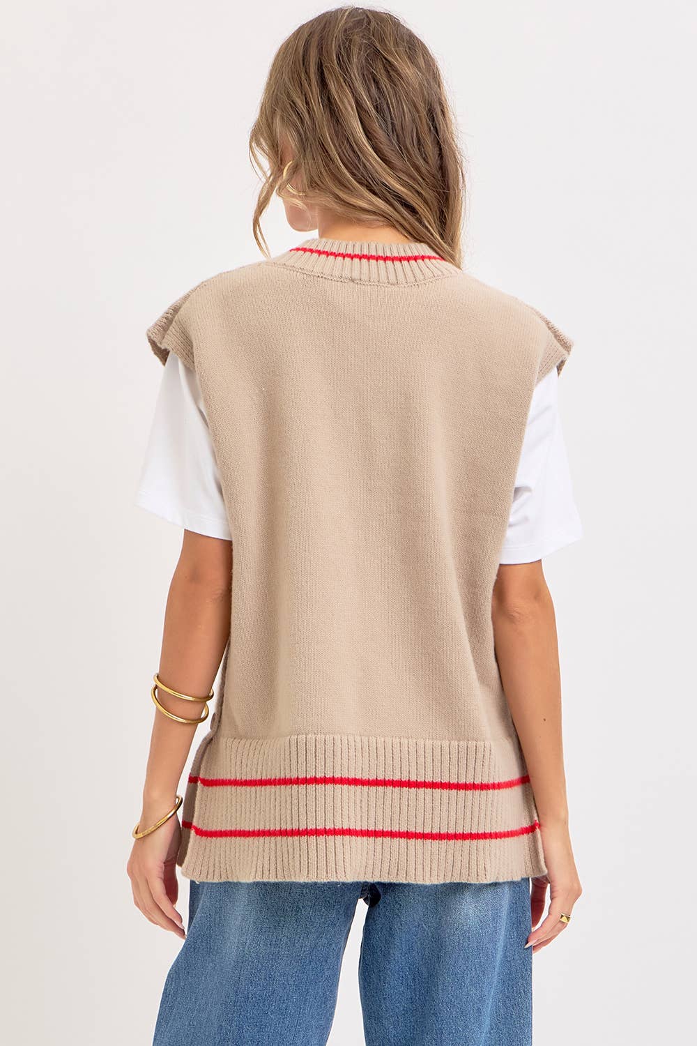 Super Soft Knit Poncho Sweater Vest