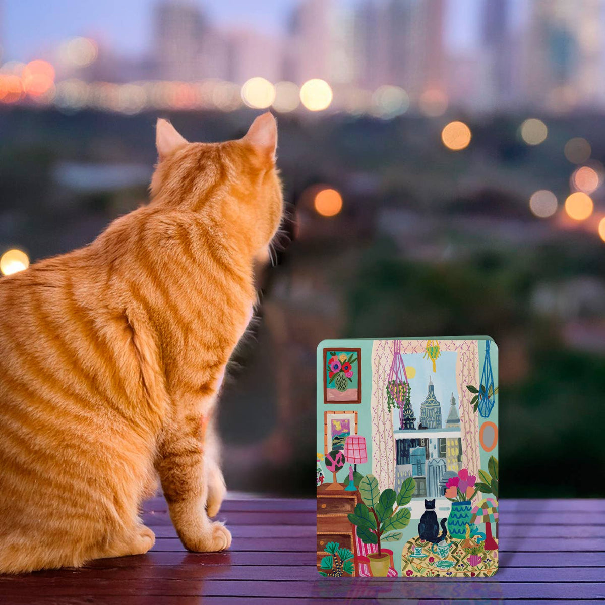 City Kitty Birthday Card