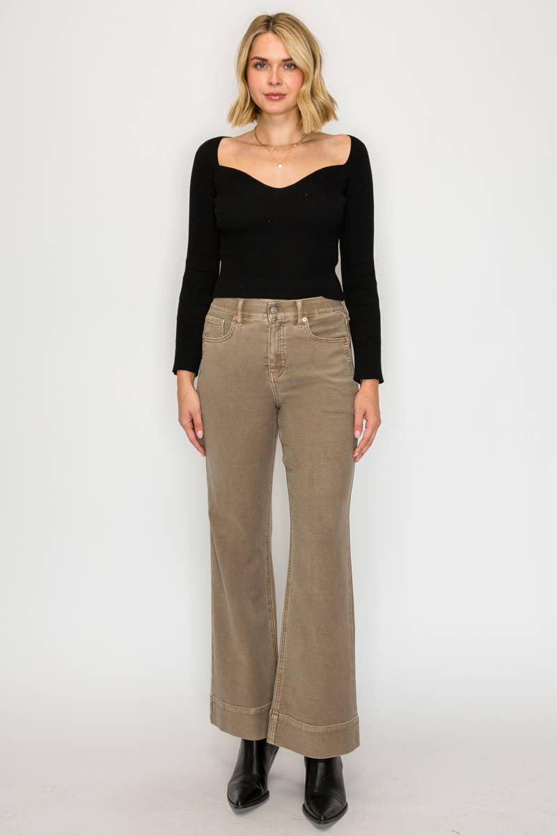 Holly Flare Pants – Mushroom