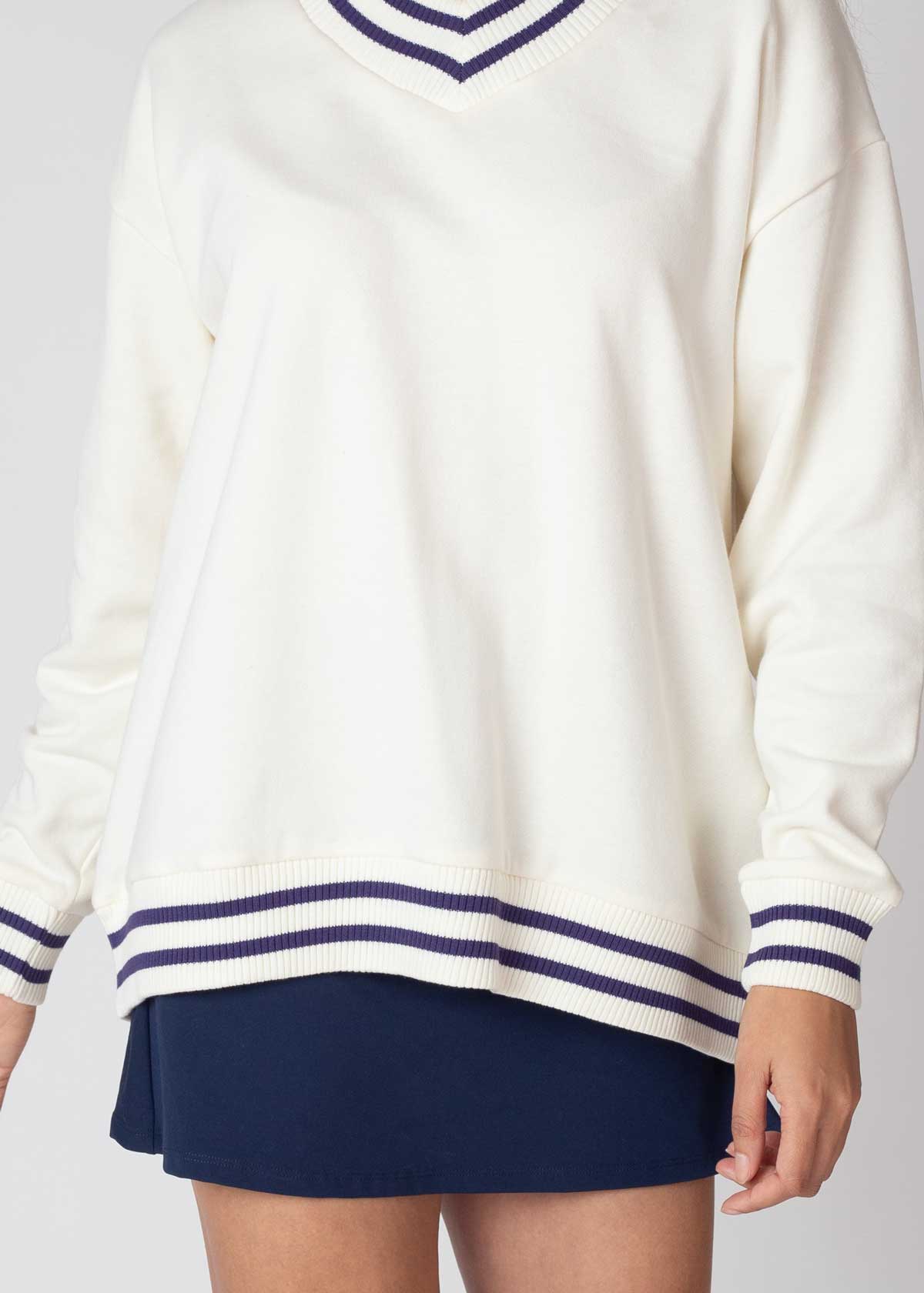 Letterman V-Neck Pullover