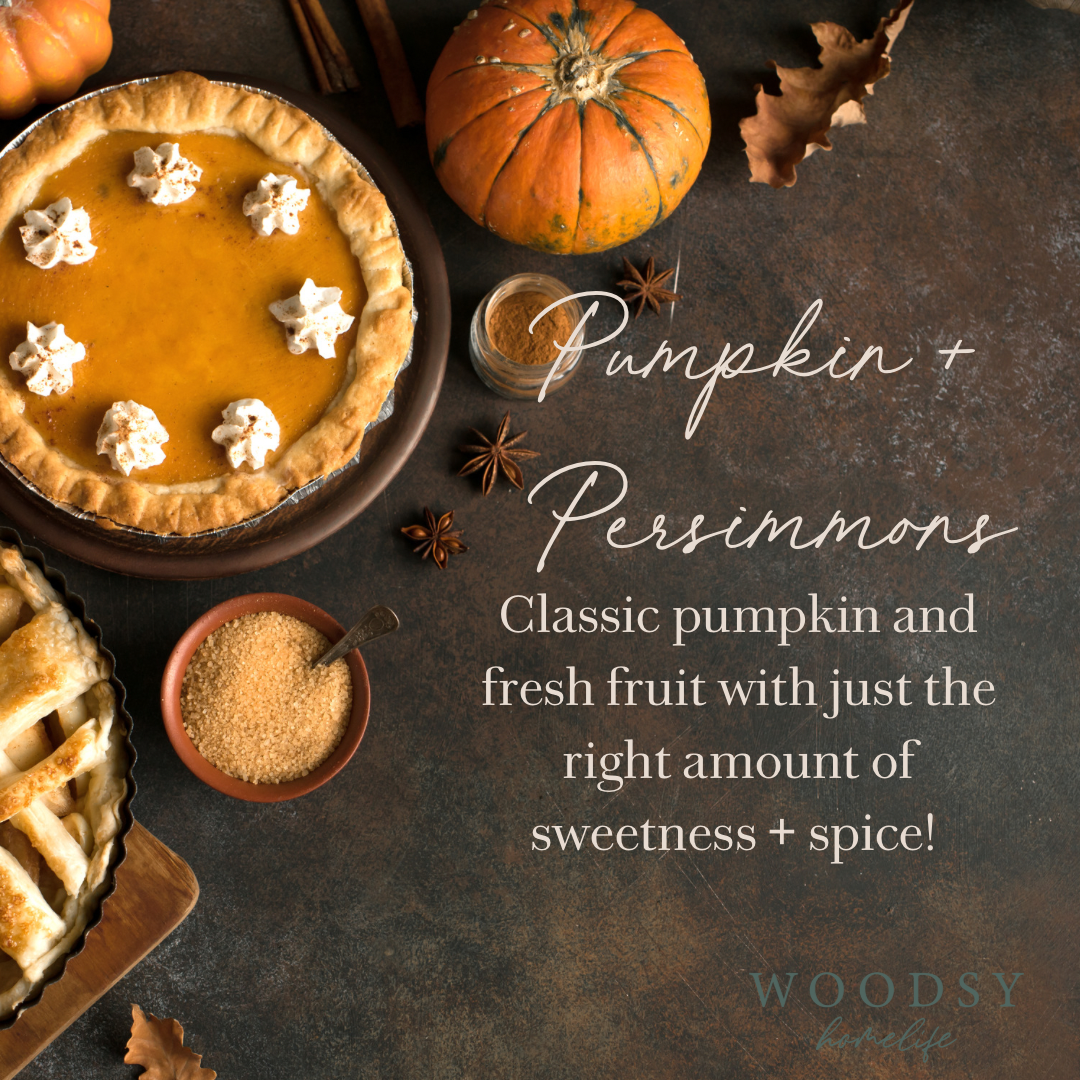 Pumpkin & Persimmons Wood Wick Candle