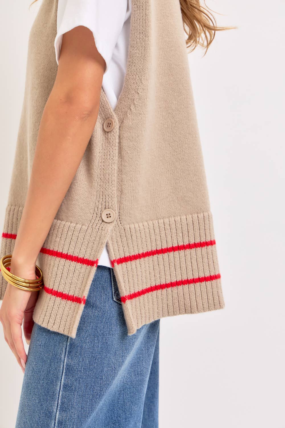 Super Soft Knit Poncho Sweater Vest