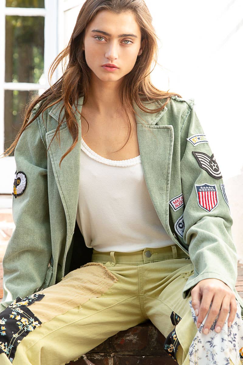 Patchwork Rebel Military Blaze