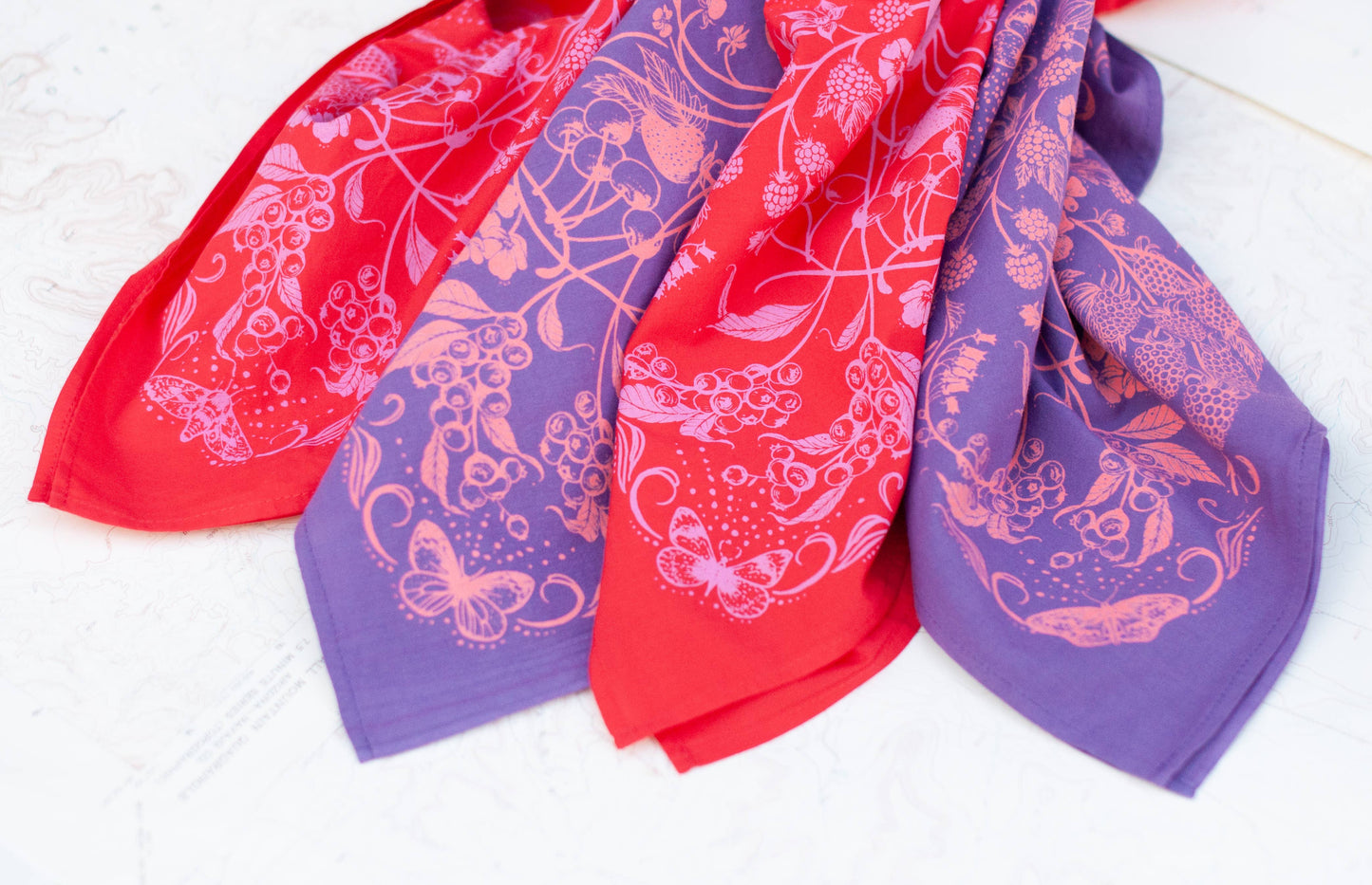 Wildberry Premium Discharge Cotton Bandana