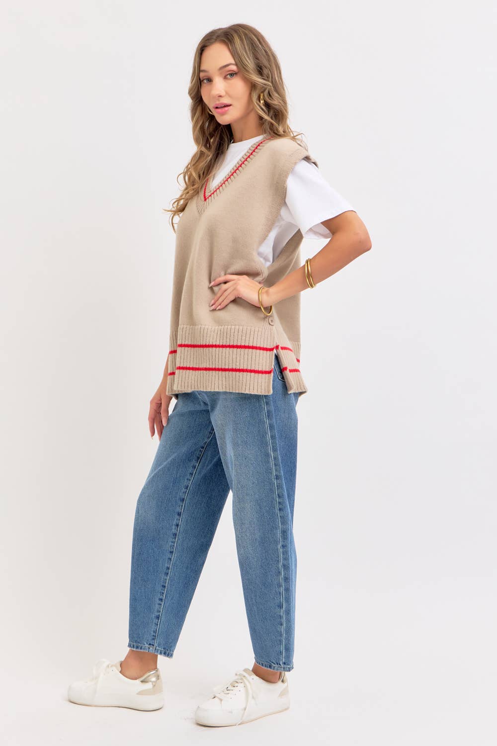 Super Soft Knit Poncho Sweater Vest
