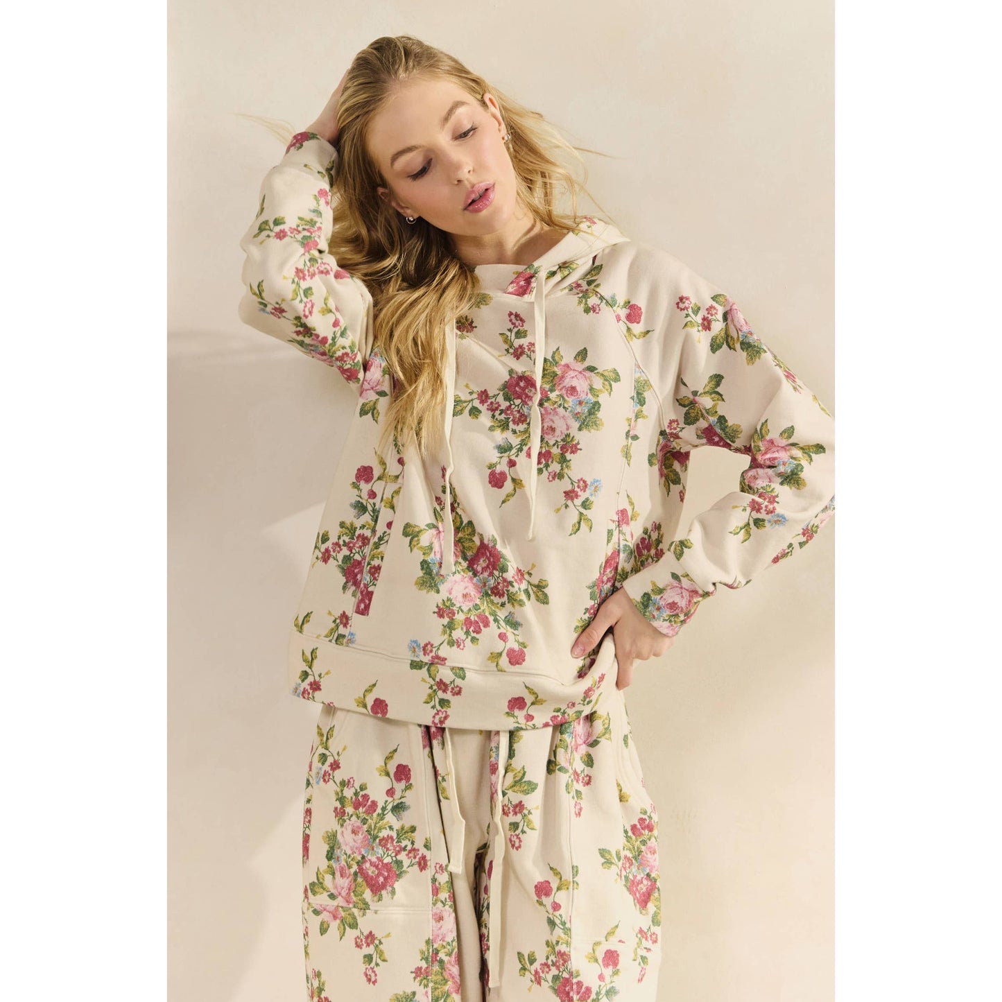 Vintage Rose Garden Antique Hoodie