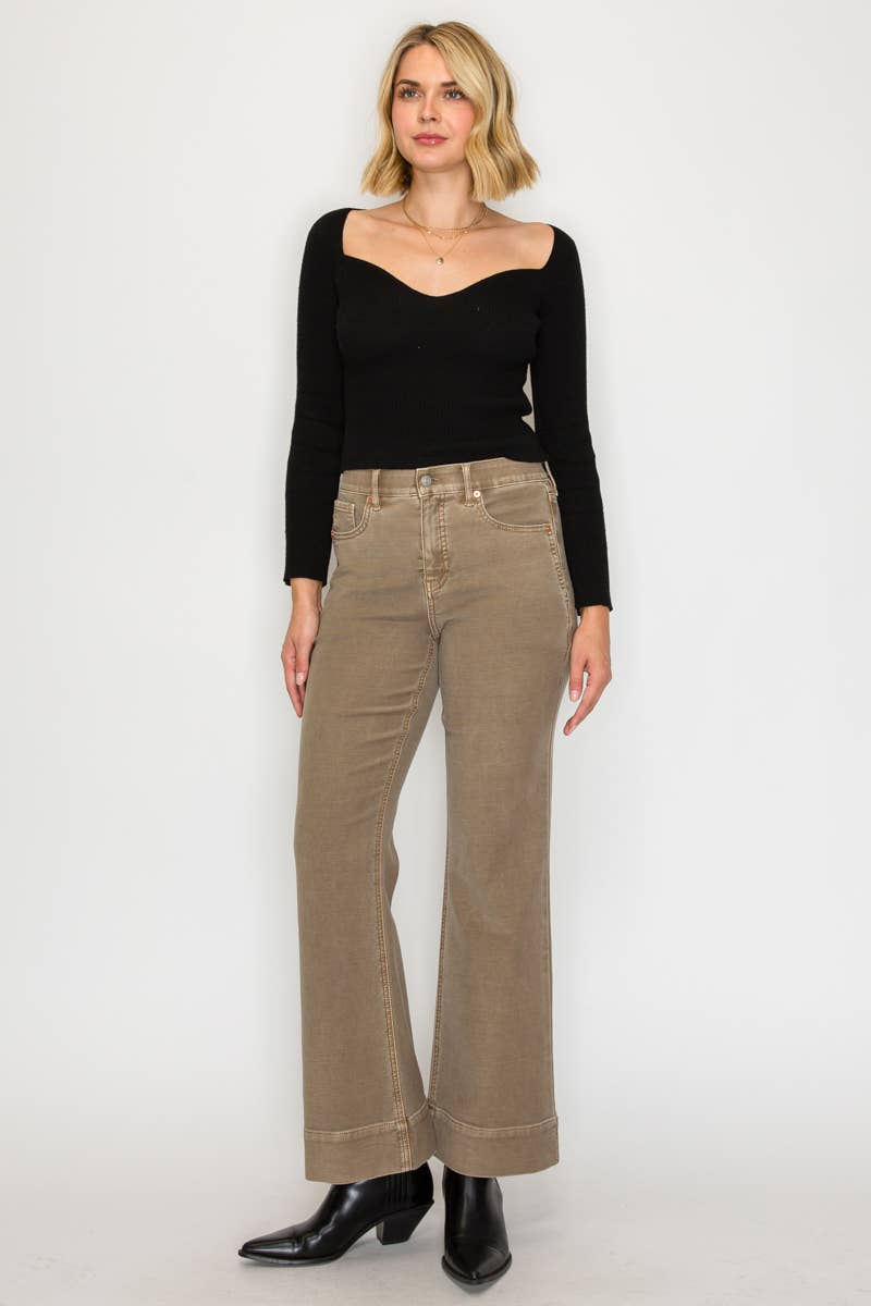 Holly Flare Pants – Mushroom