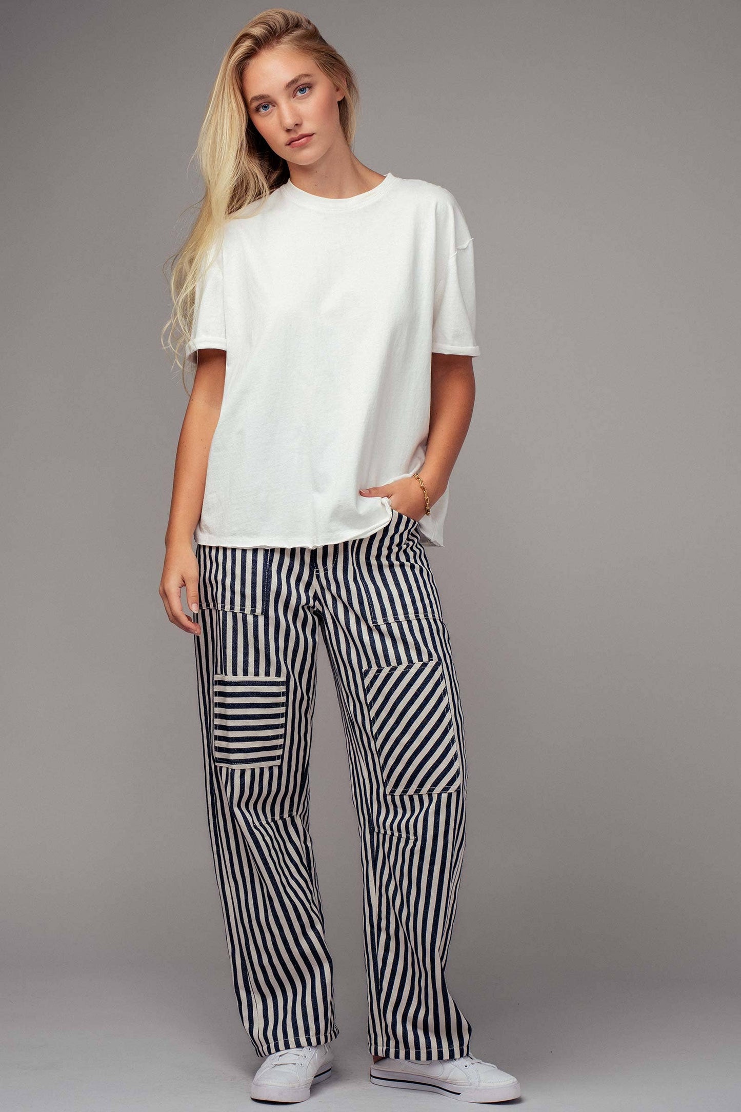 Boxy Oversized Cotton Crewneck Tee - 2 Color Options