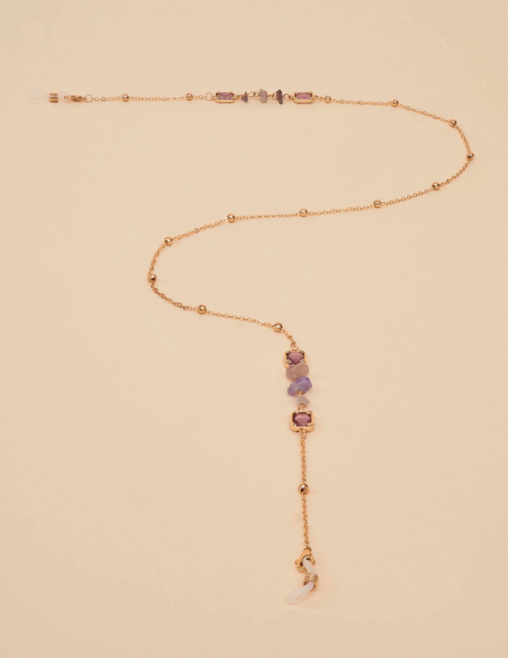 Glasses Chain - Delicate Chain in Amethyst