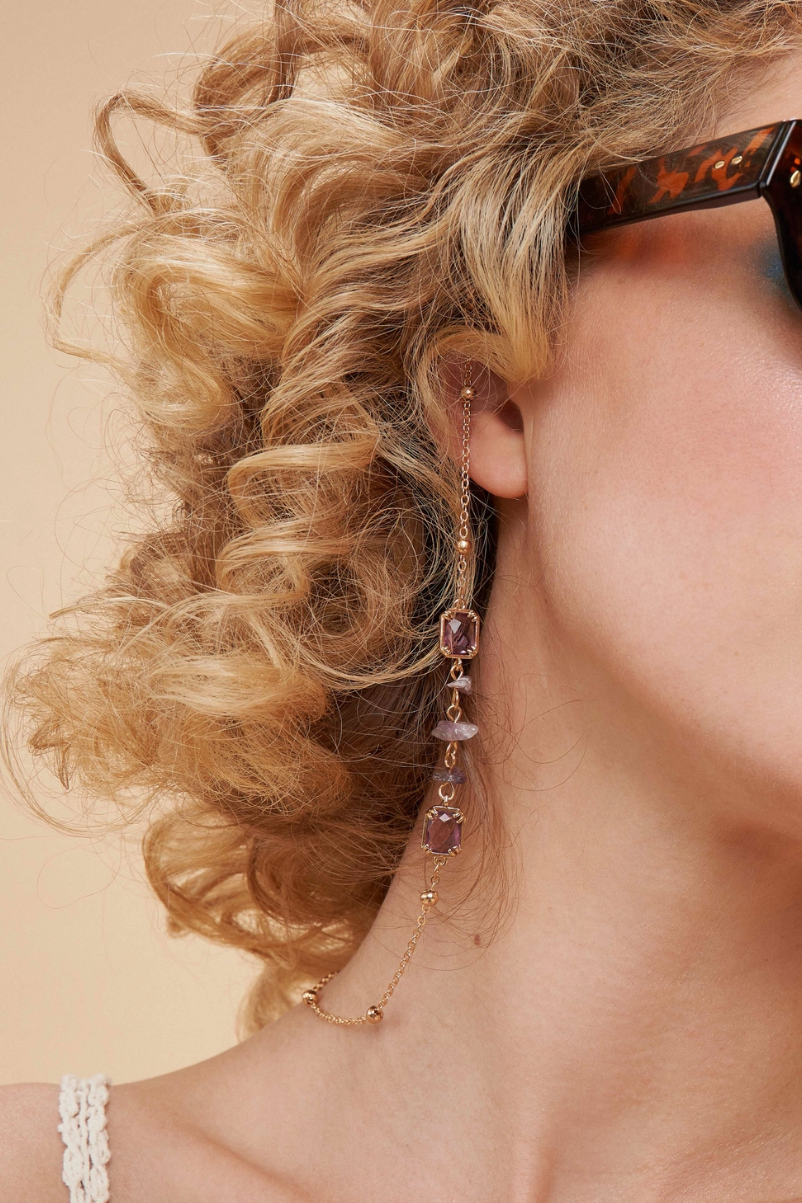 Glasses Chain - Delicate Chain in Amethyst