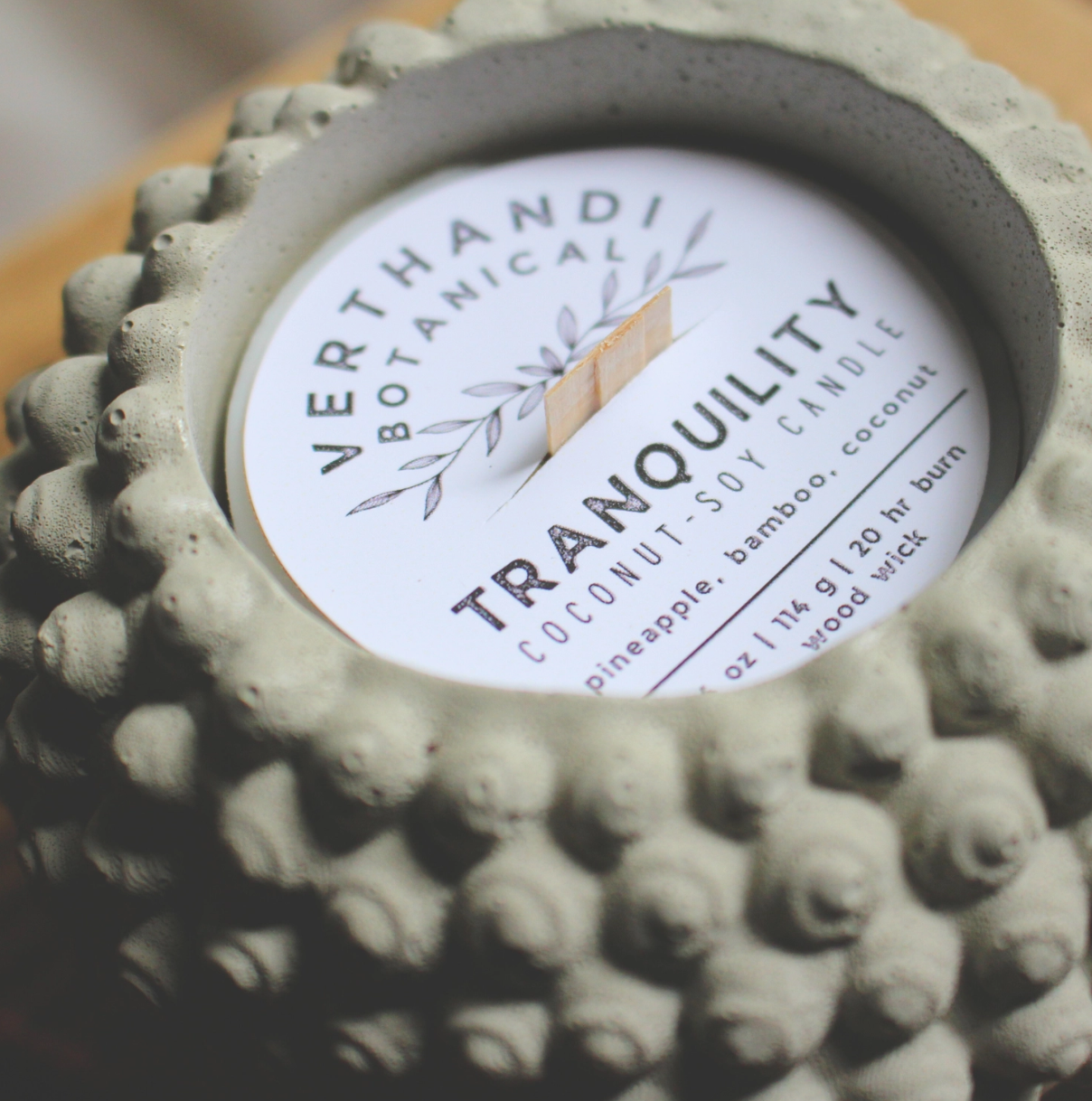 Handmade Buddha Head Tranquility Candle