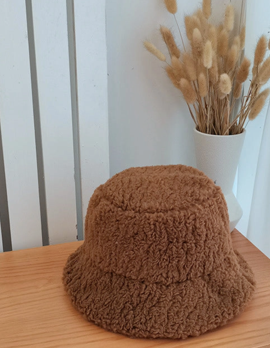 Teddy Sherpa Bucket Hat | Vegan Fur