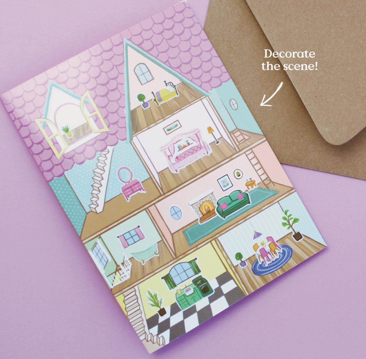 Sticker Scene Cards - 3 fun scenes to choose from