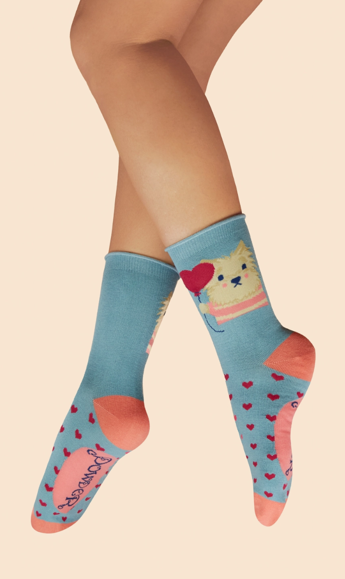 Thoughtful Lover Puppy Ankle Socks