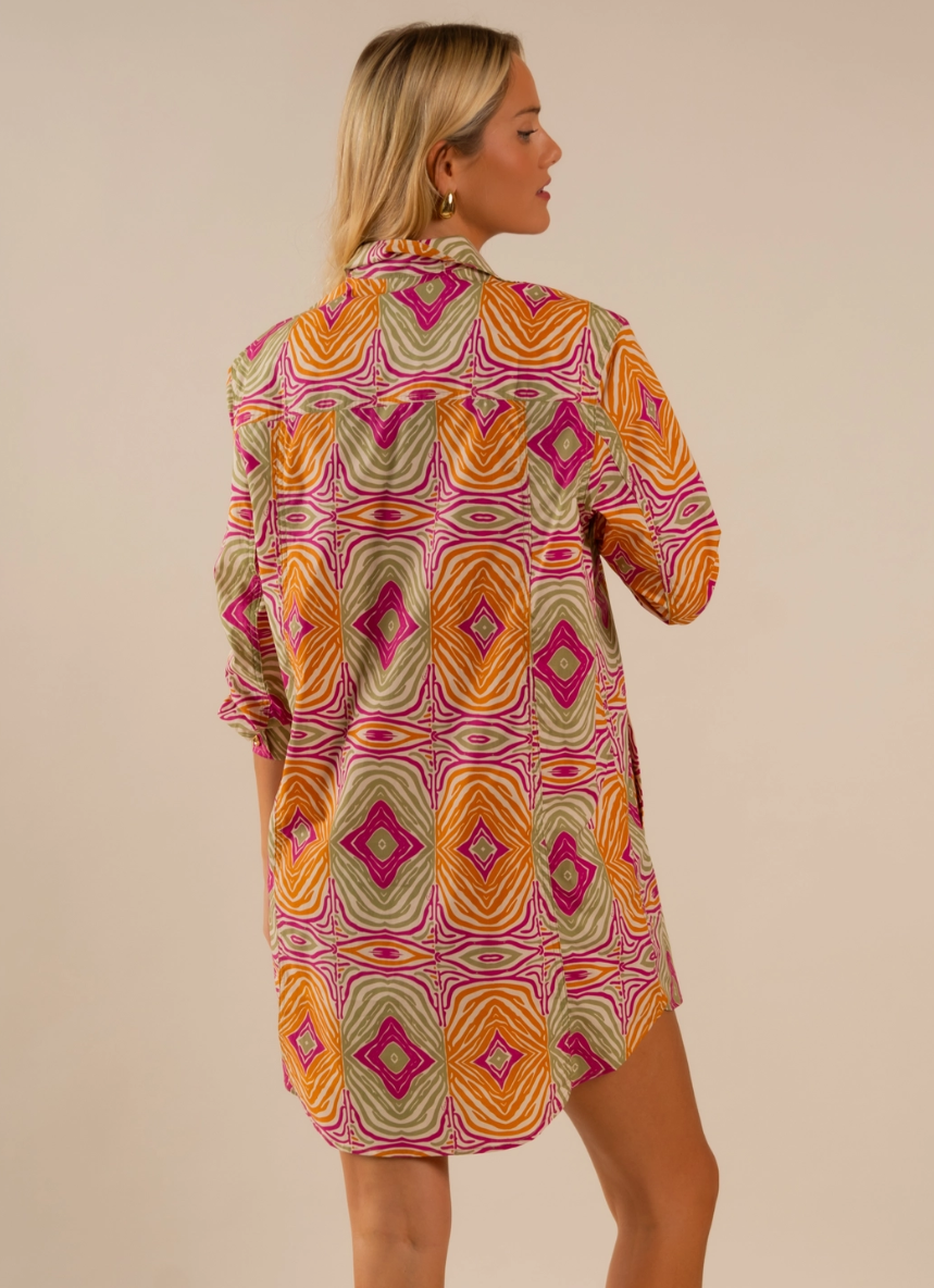 Preslie Poplin Shirt Dress Mesmerized