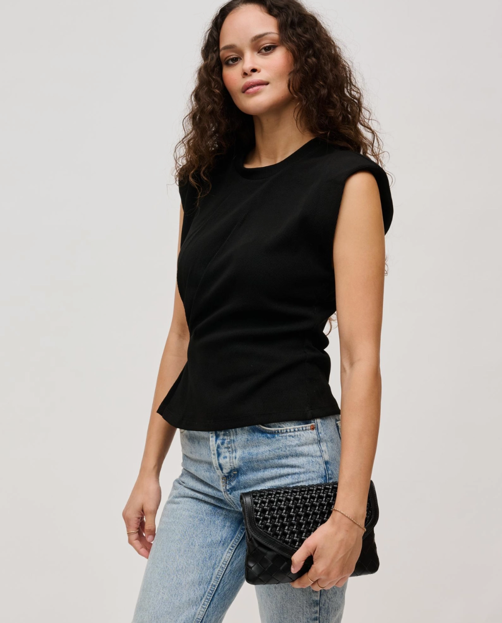 Emma Woven Crossbody Clutch