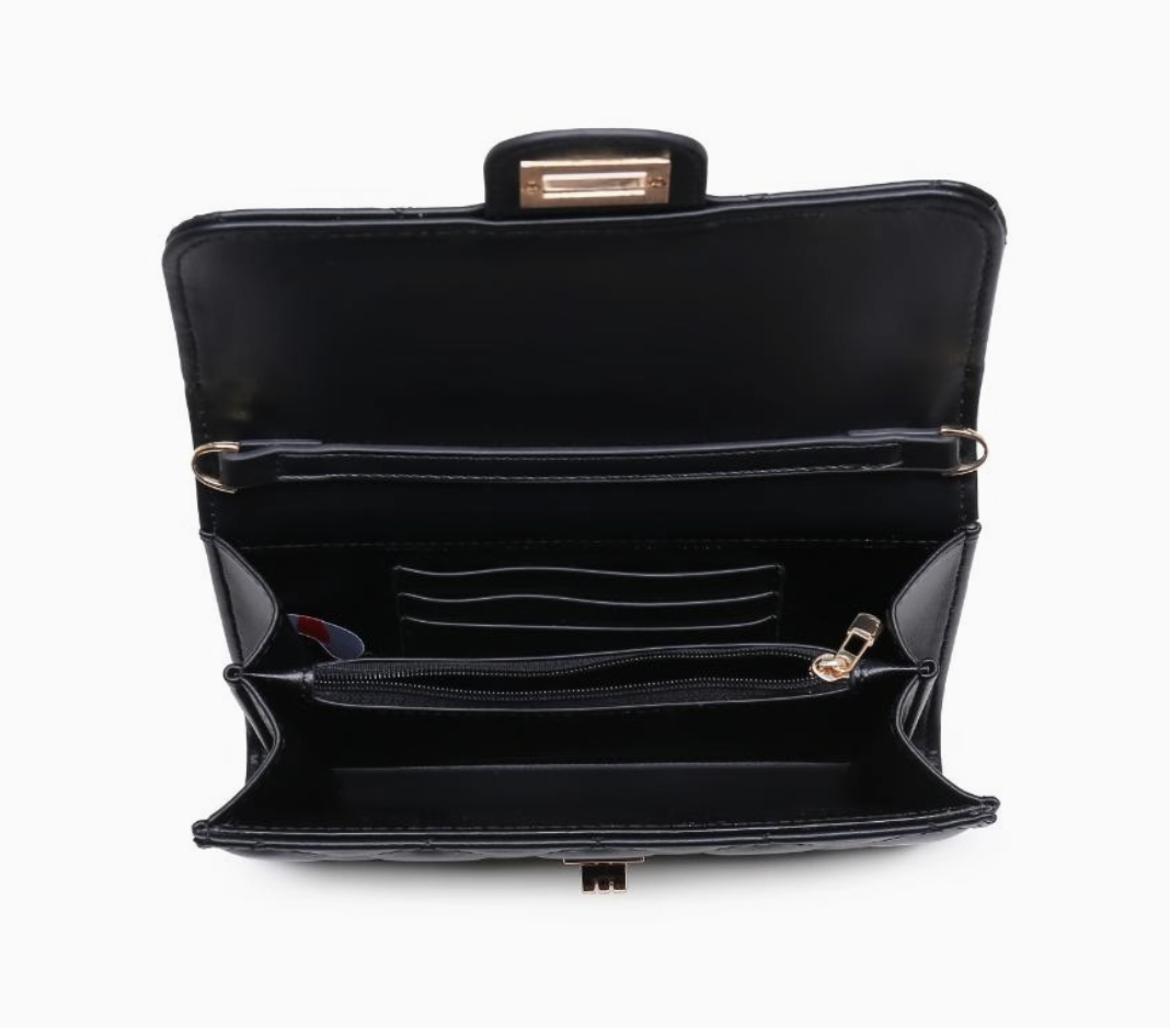 Winona Quilted Luxe Crossbody Clutch