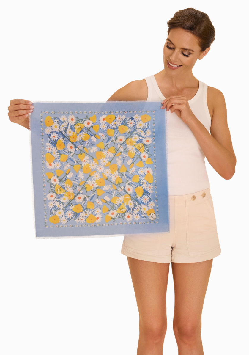 Floral Print Cotton Bandanas - 2 designs