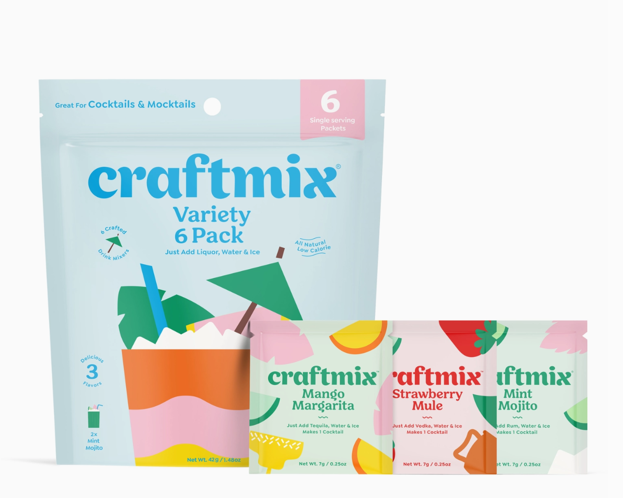 Variety Pack Drink Mixers - 6 Servings Multipack
