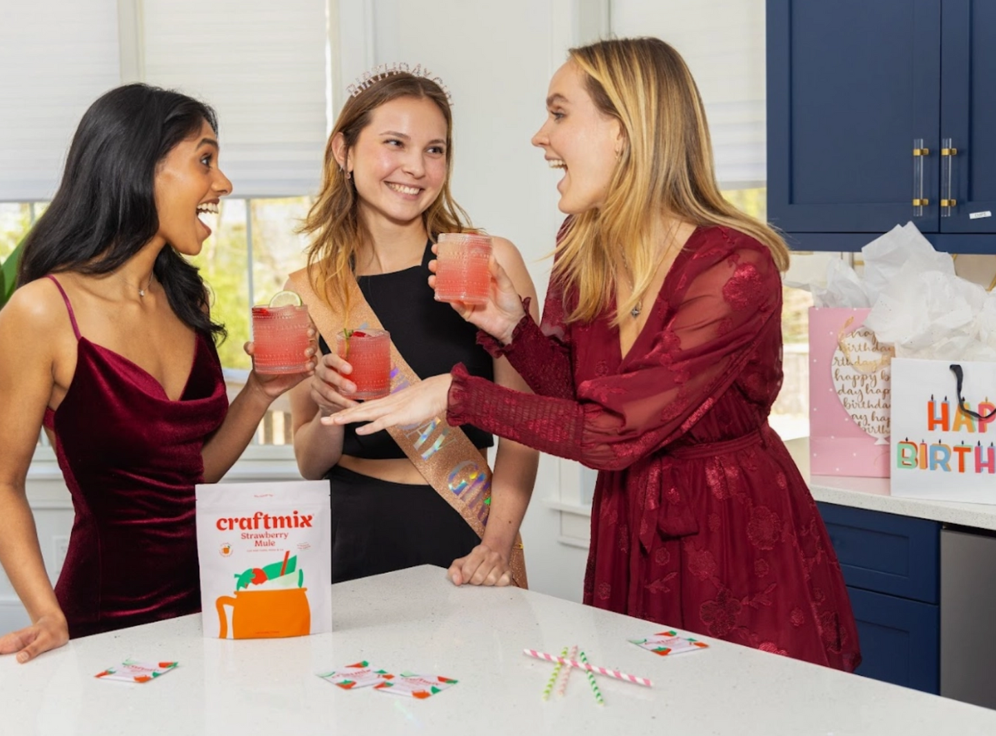 Strawberry Mule Drink Mixer - 6 Servings Multipack