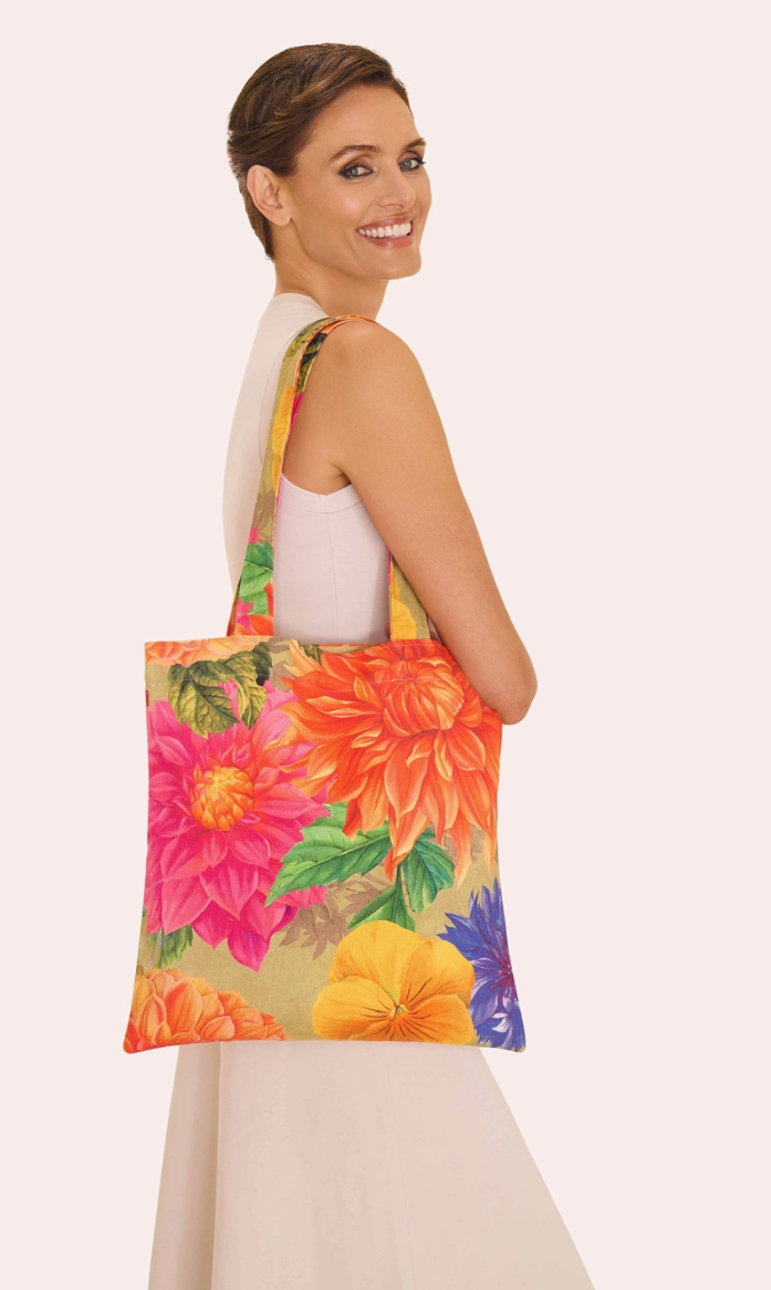 Canvas Tote Bag - Bountiful Blooms