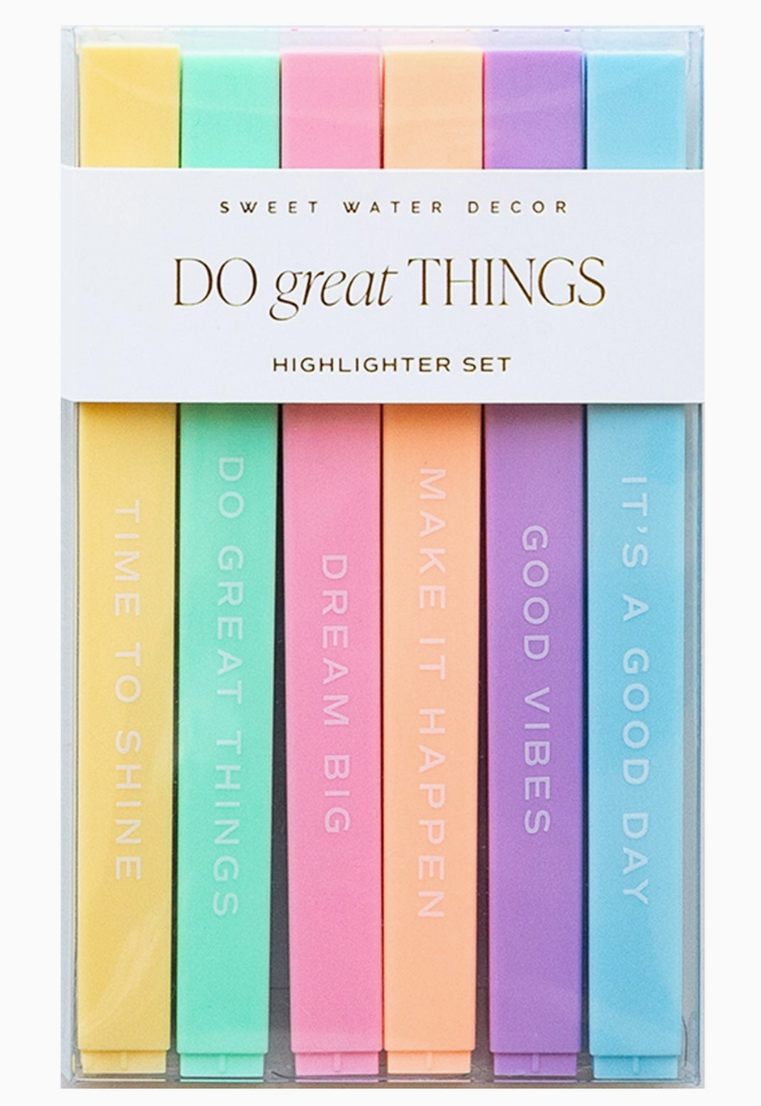Do Great Things Highlighter Set