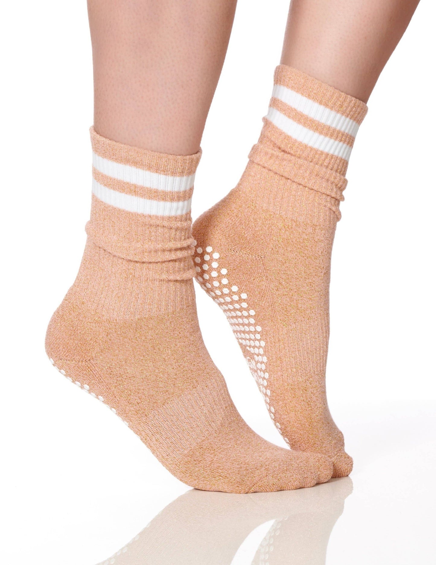 The Dad Sock Glittery Rose Gold, One Size