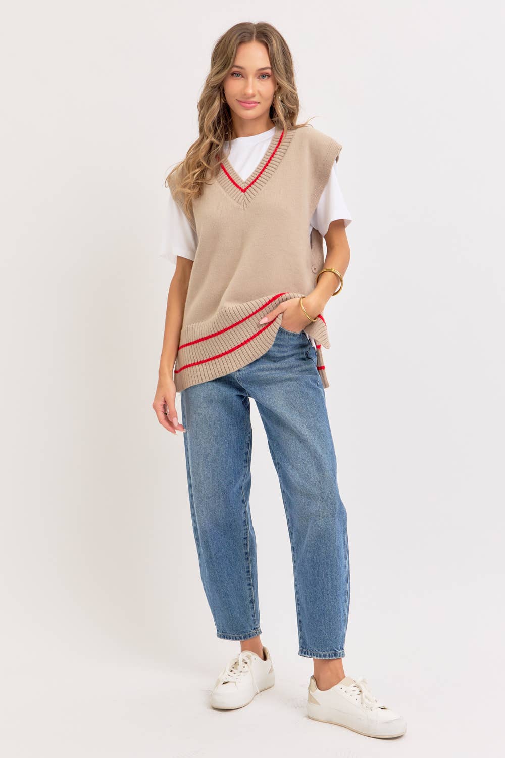 Super Soft Knit Poncho Sweater Vest
