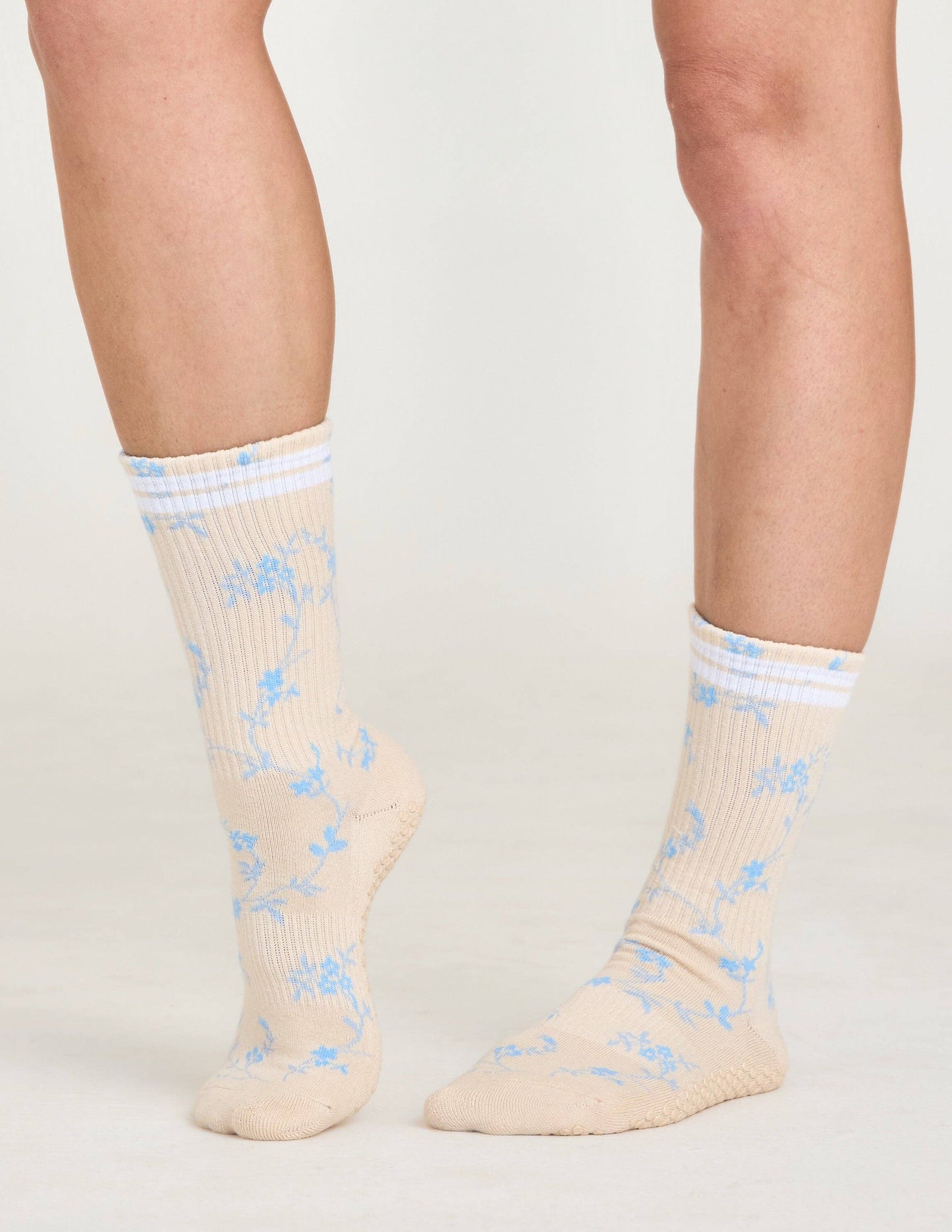 The Winter Floral Grip Sock