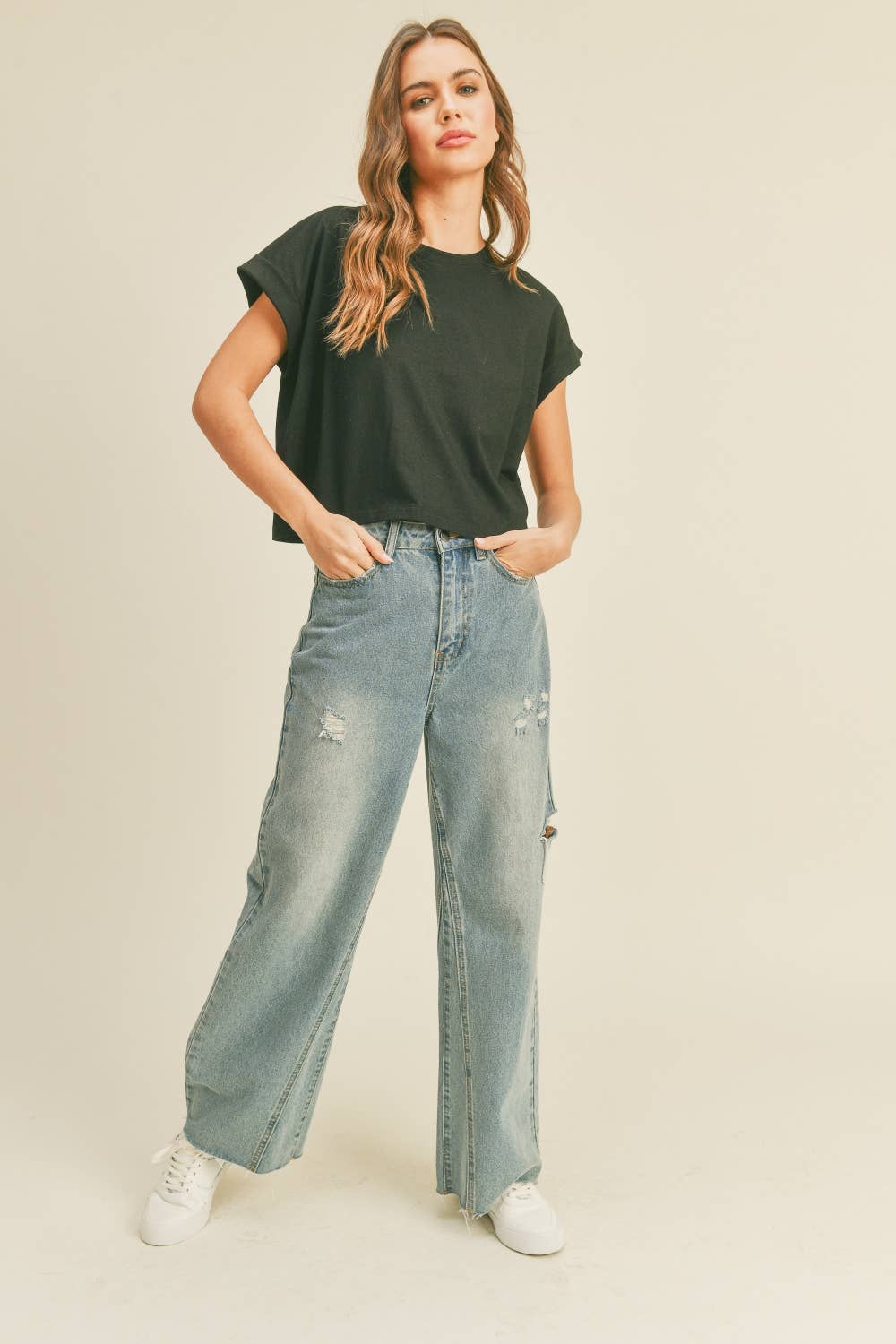 Boxy Cropped T-shirt