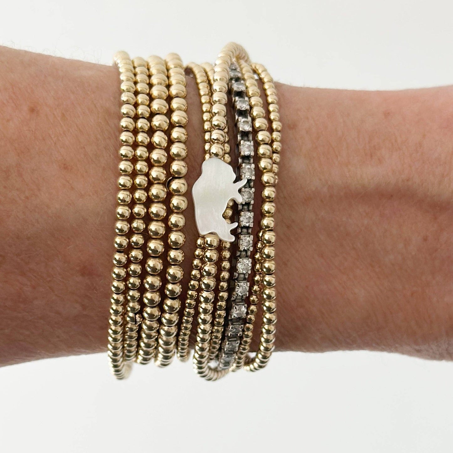 Buffalo Bills Mother of Pearl Bracele