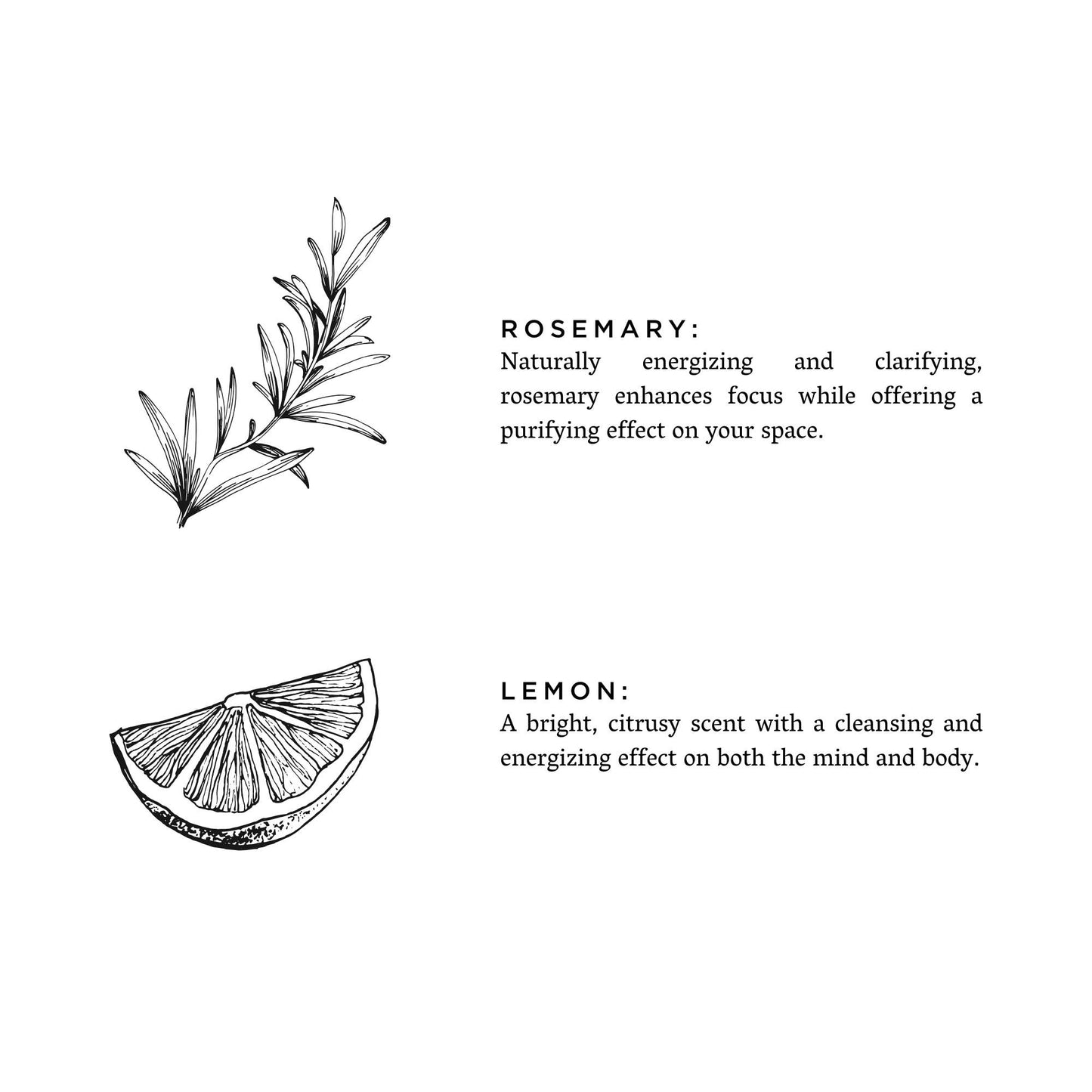 Rosemary + Lemon - Non-Toxic Candle