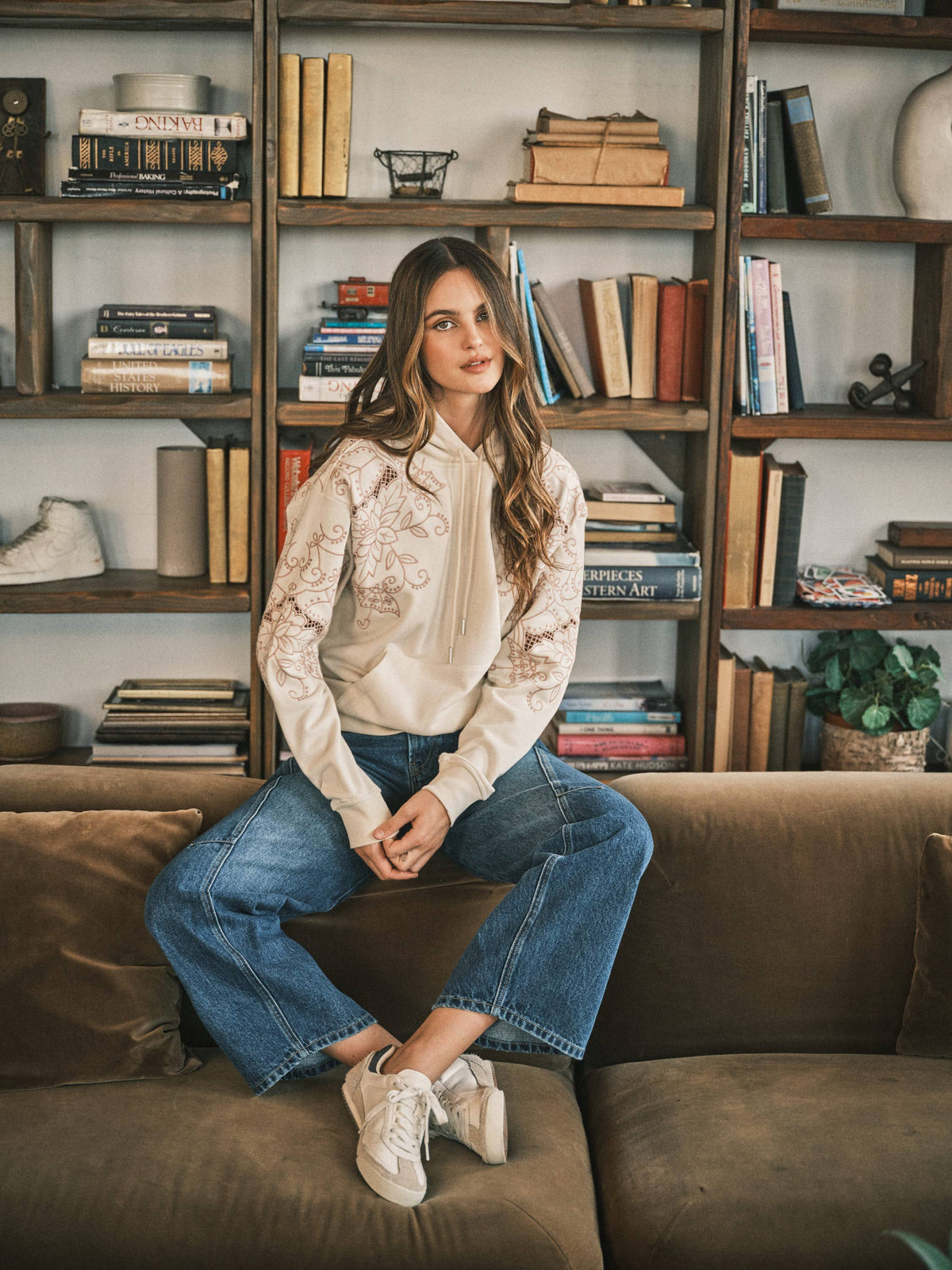 Cozy Boho Embroidered Hoody