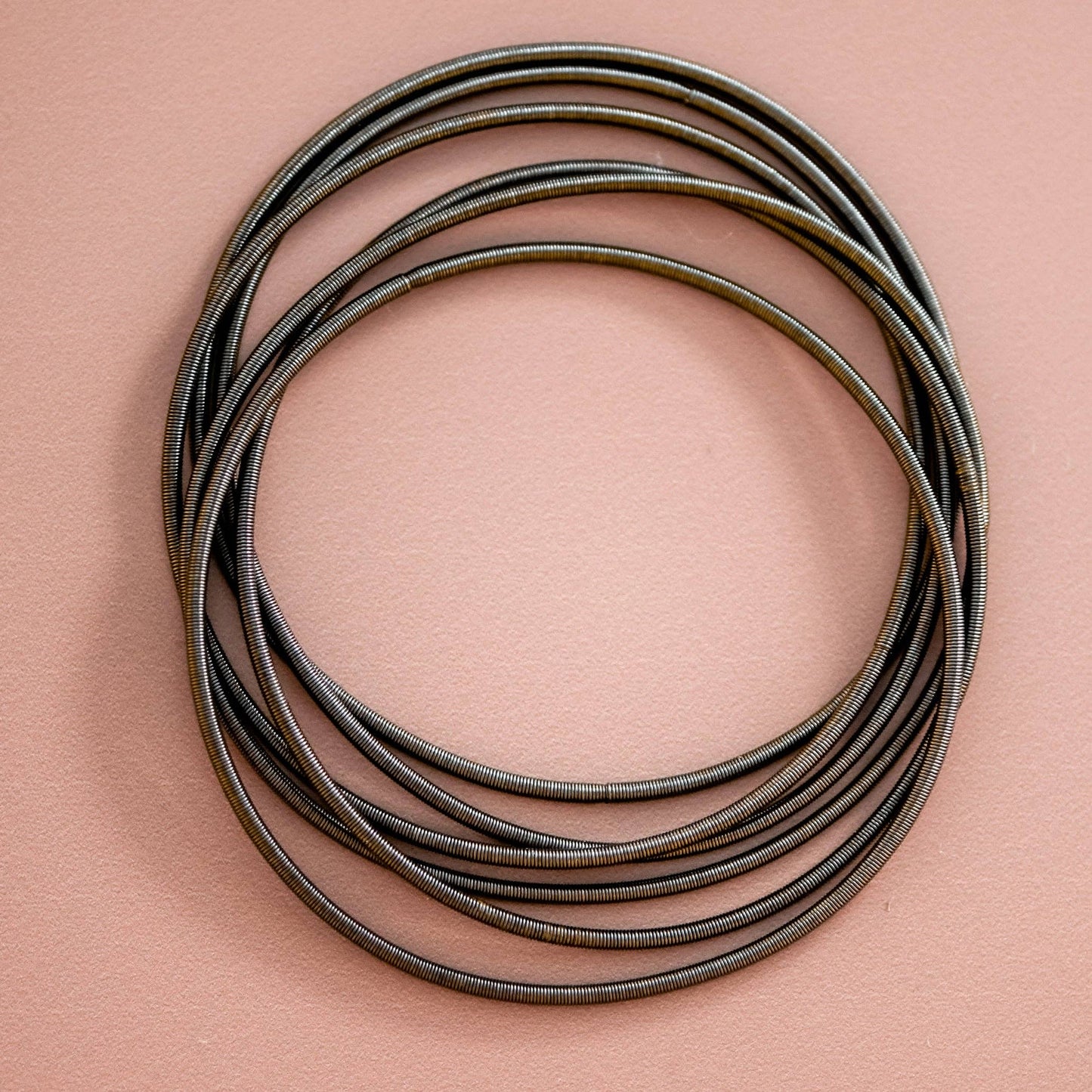 Stretchy Layered Guitar String Bracelet Set