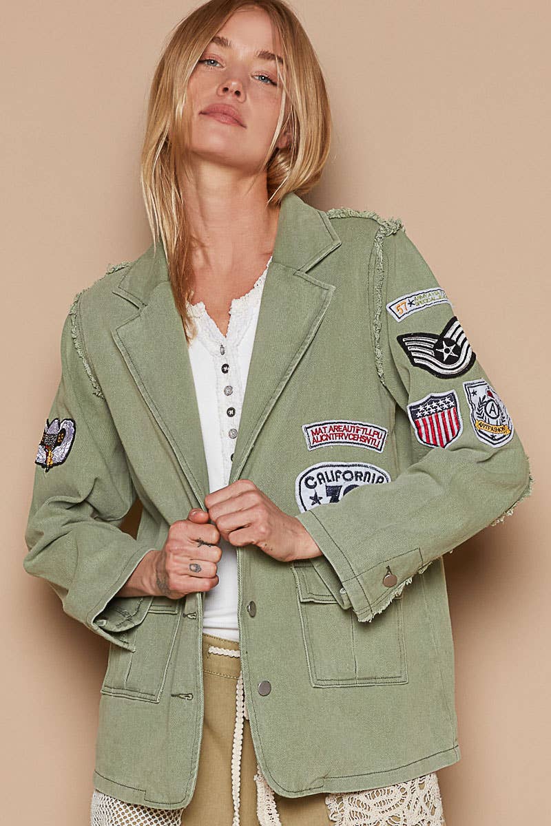 Patchwork Rebel Military Blaze