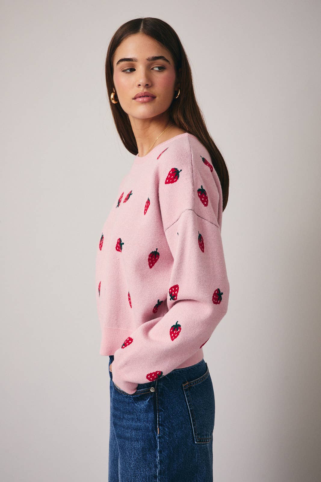Berry Daling Knit Sweater