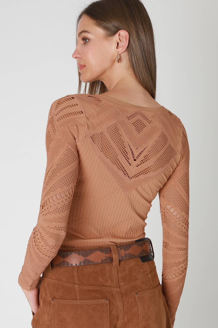 Textured Fitted Top