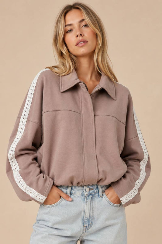 Lace Trimmed Jacket