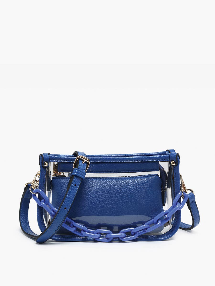 Jessica Clear Crossbody w/ Chain