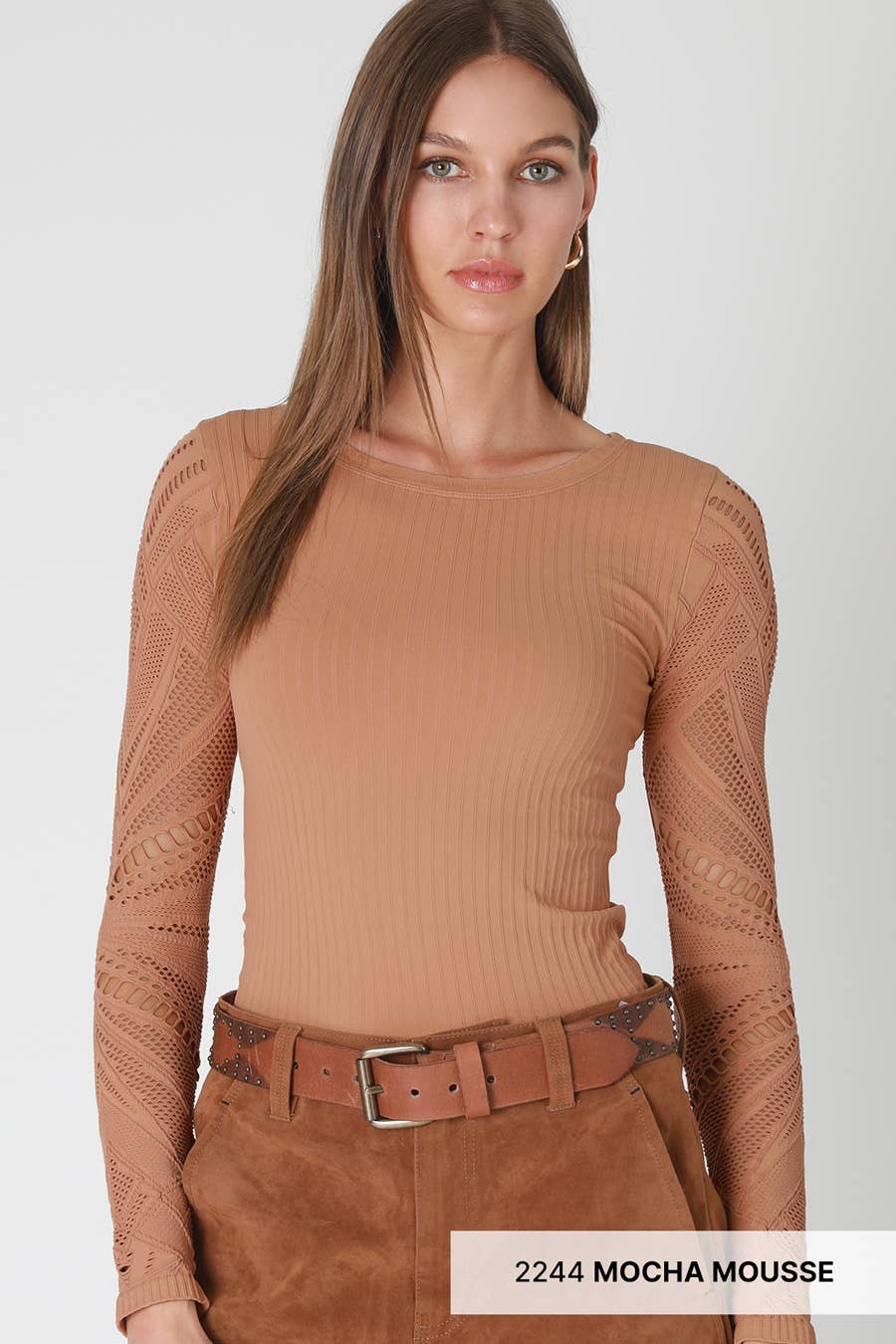 Textured Fitted Top