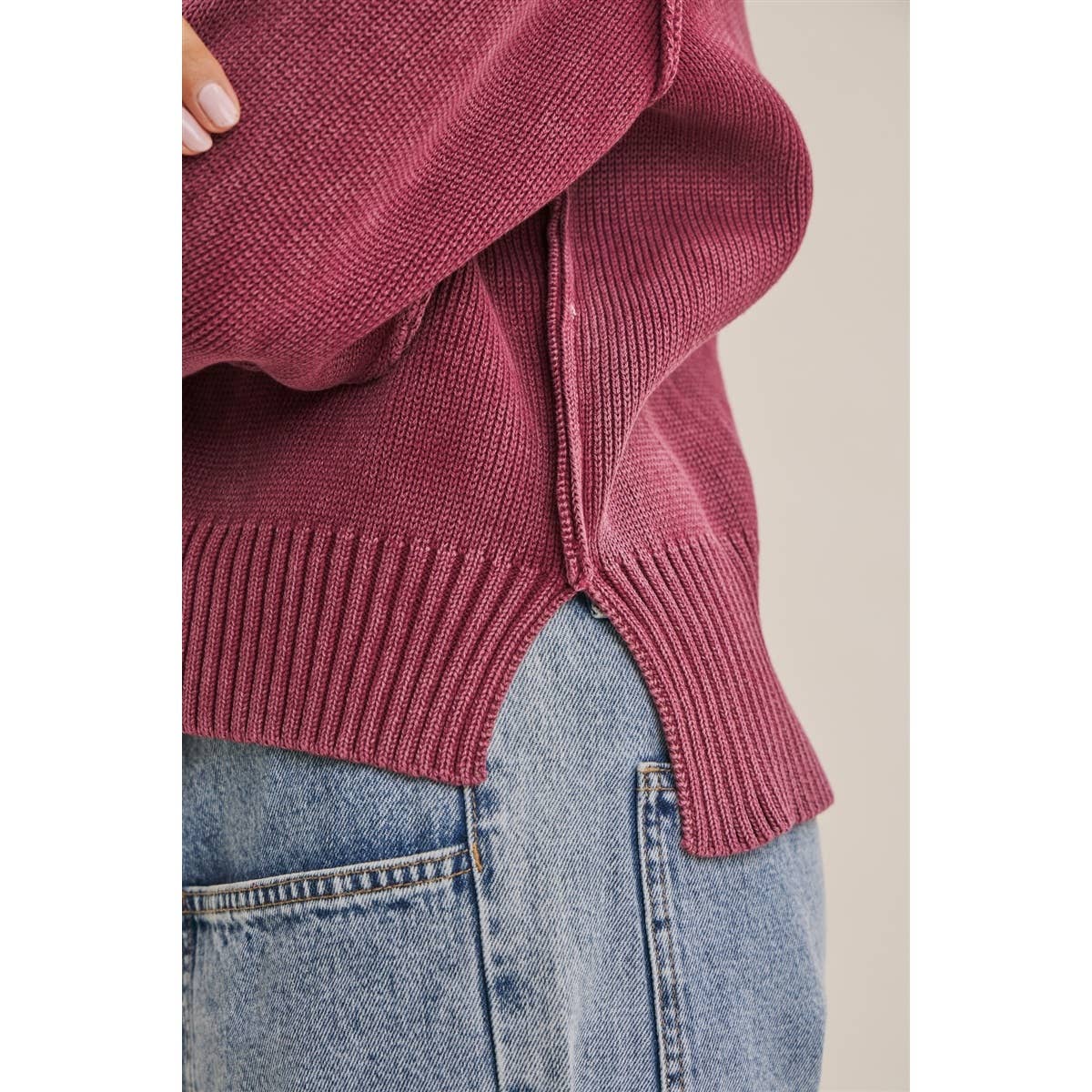 Fireside Weekend Vintage Mineral-washed Cotton Sweater