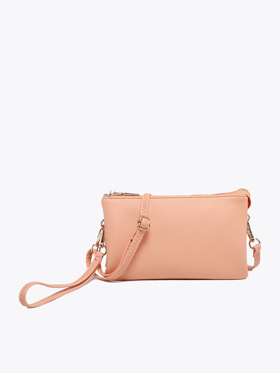 Riley Three-Compartment Crossbody Wristlet - Several Color Options
