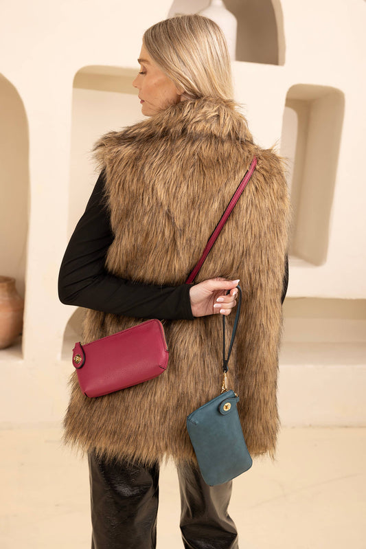 Kendall Twist Lock Crossbody/Wristlet Bag