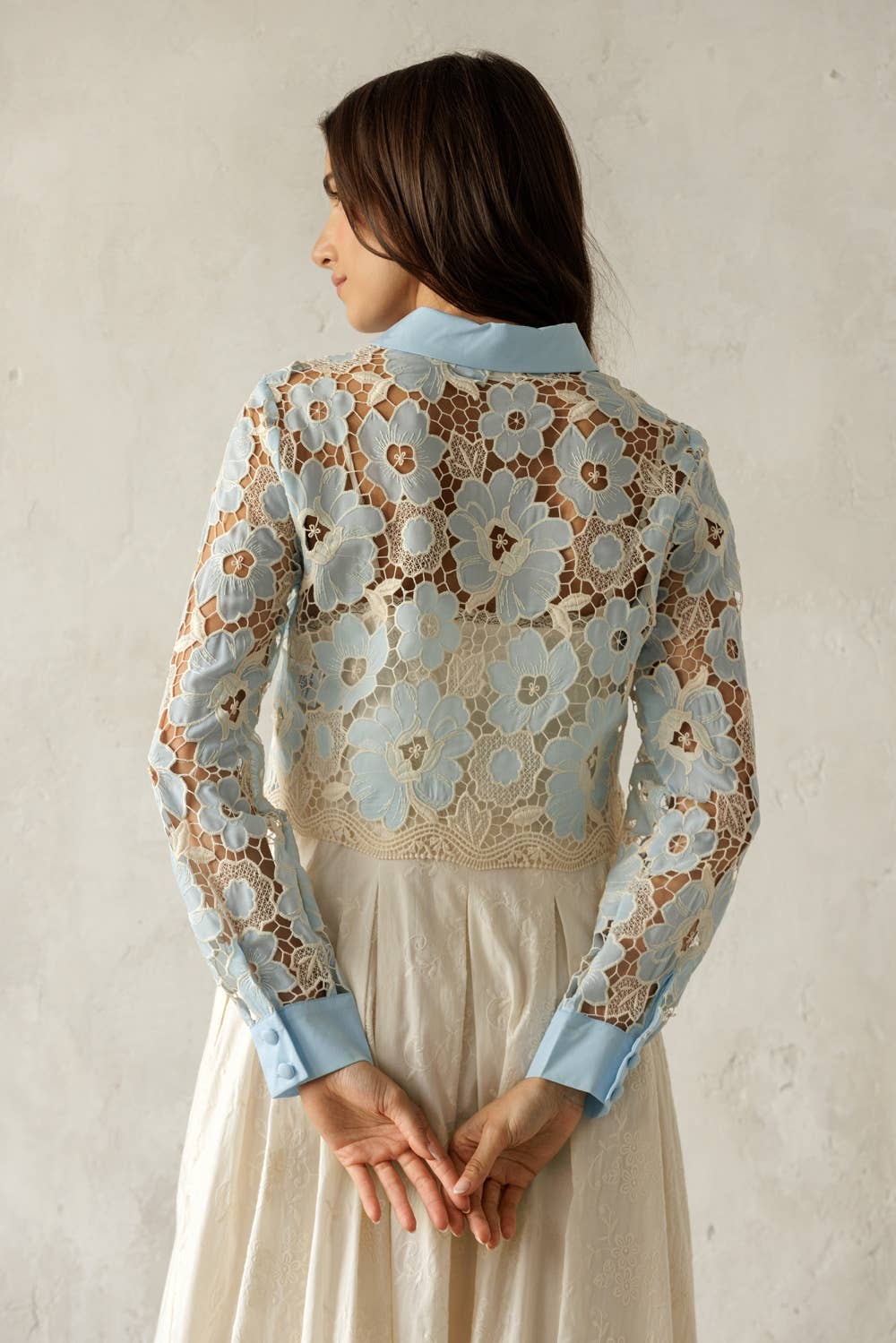 Vintage Floral Lace Blouse/Shacket